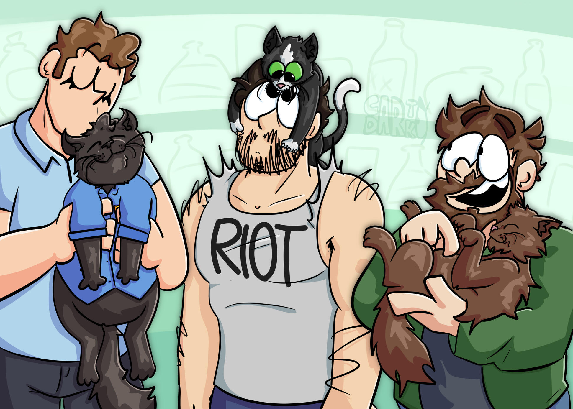 Fan art of the FX show "It's Always Sunny in Philadelphia"