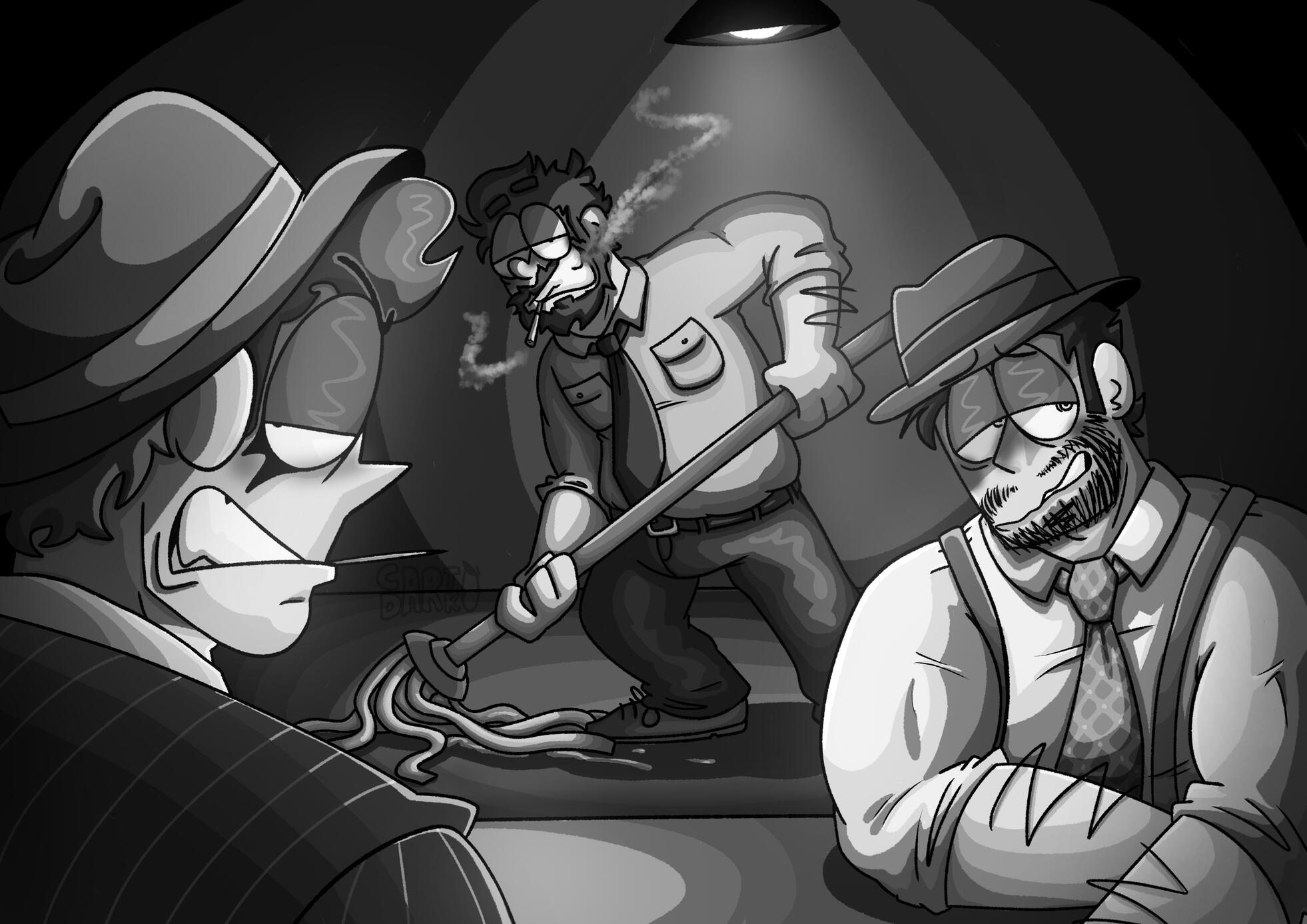 Fan art of the FX show "It's Always Sunny in Philadelphia"